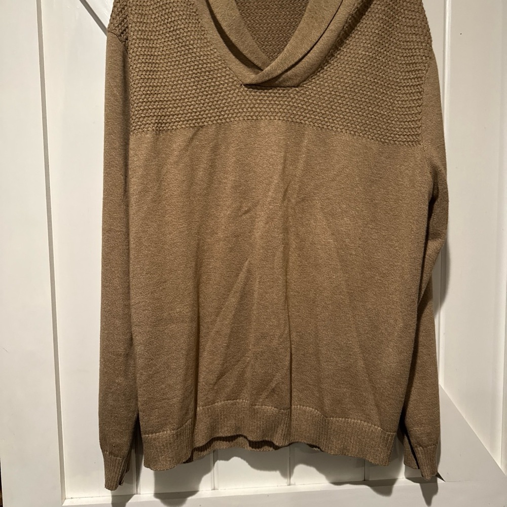 Newton Men's Tan Turtleneck Sweater